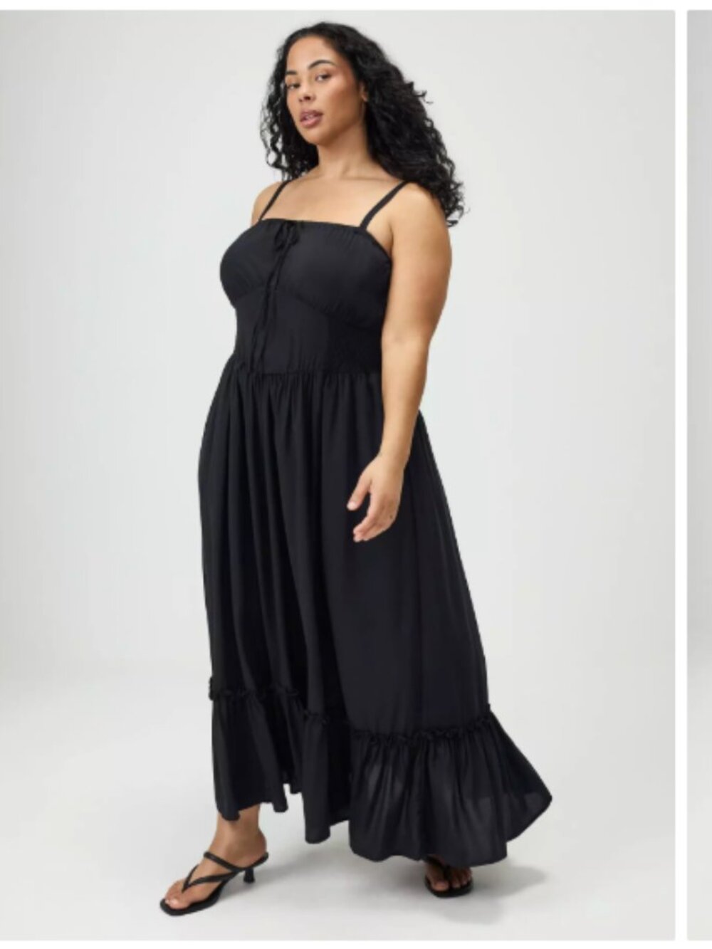 Torrid Size 1 - Smocked Detail Maxi Dress